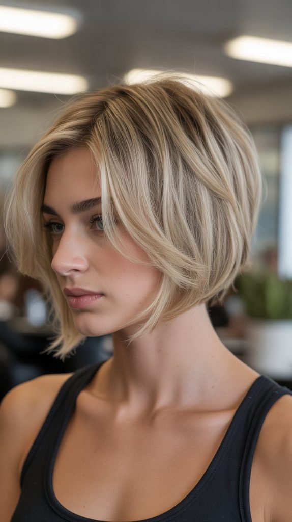 Classic Stacked Inverted Bob with Graduated Layers