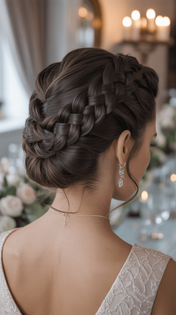 Criss-Cross Braided Updo