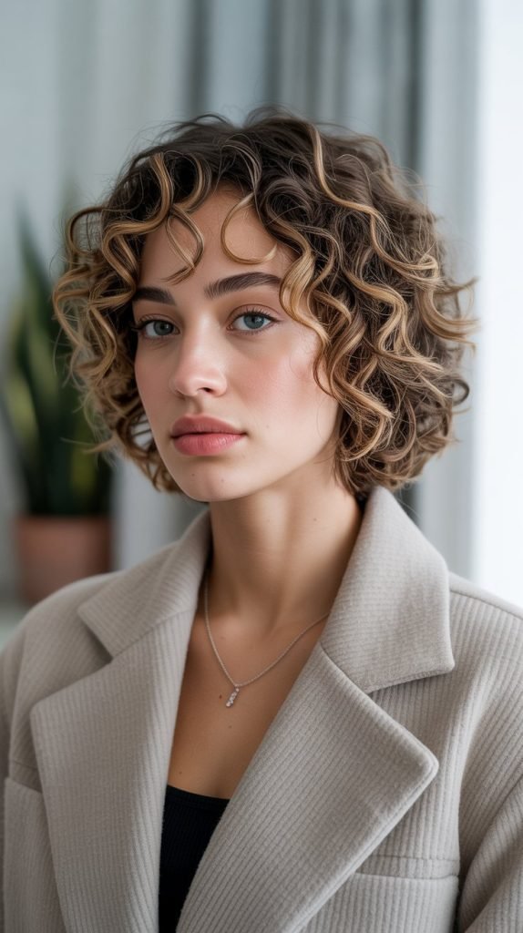 5. Curly Bob with Defined Ringlets