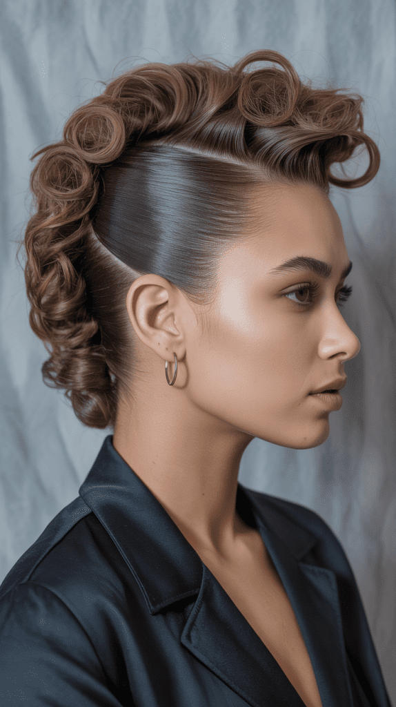 The Curly Faux Hawk