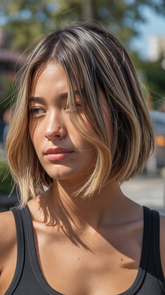 21. The French Bob with Lived-In Color