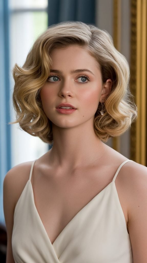 24. Long Bob with Soft Curls