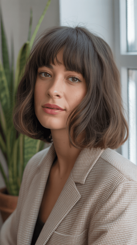 Long Bob with Fringe