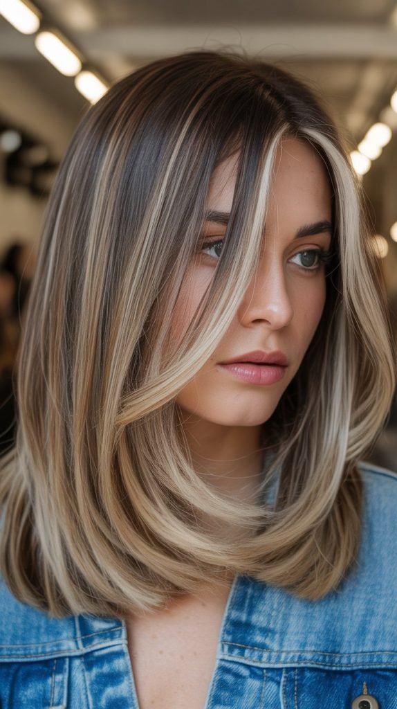 Long Bob with Highlights and Lowlights