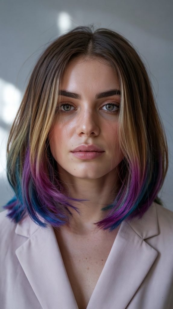 Long Bob with Hidden Rainbow