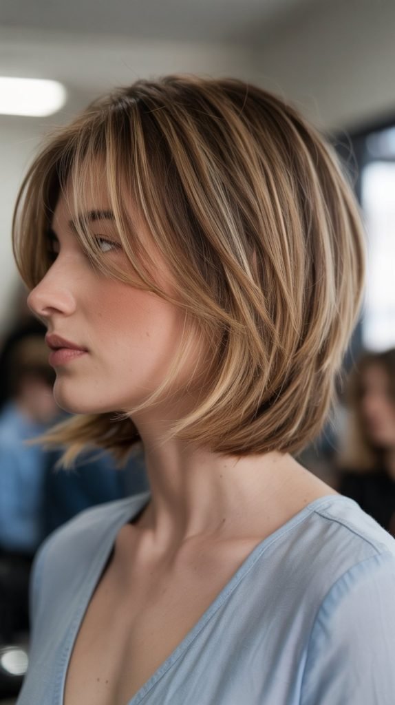21. Long Bob with Graduated Layers