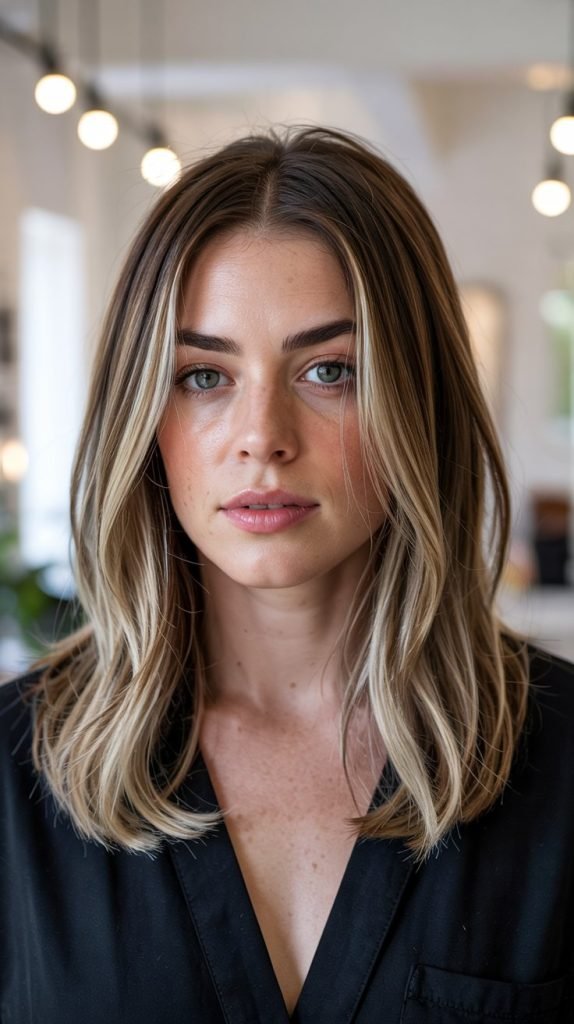 Long Bob with Babylights