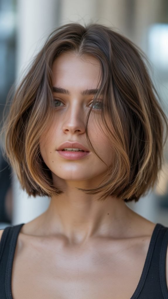 12. Long Bob with Face-Framing Layers