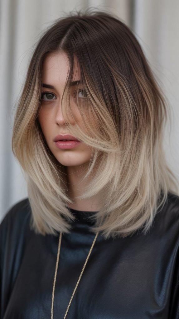 19. Long Bob with Ombré
