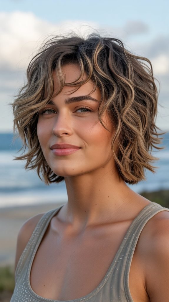 Layered Shaggy Bob with Texture