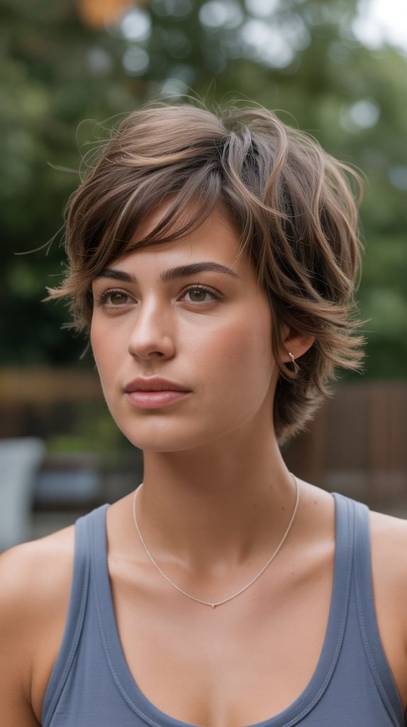 Tousled Pixie with Lived-In Texture
