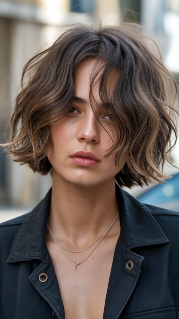 12. Shaggy Choppy Bob