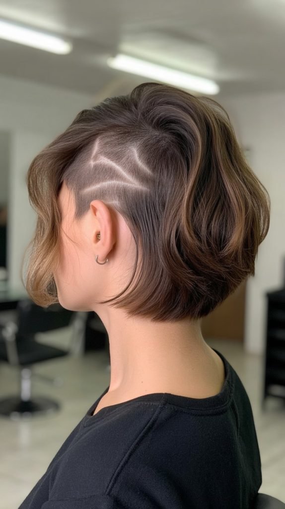 Choppy Bob with Undercut Detail