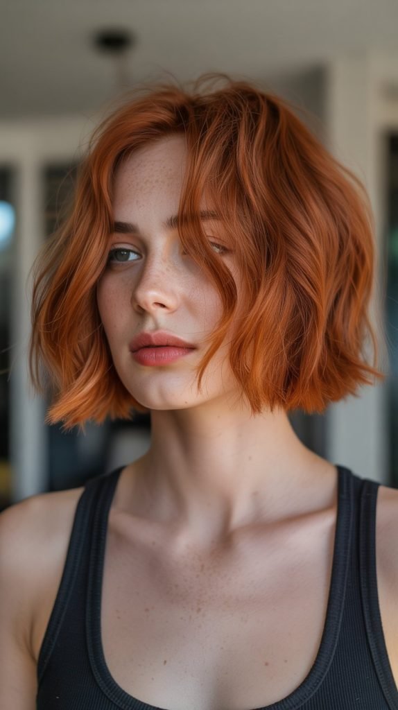 Choppy Bob with Copper Tones