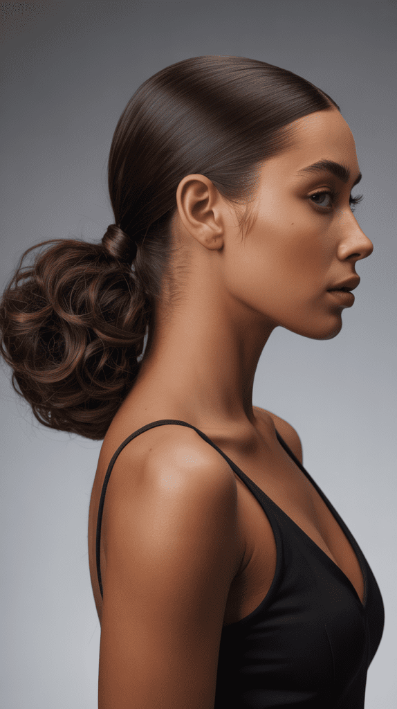 The Sleek Low Ponytail