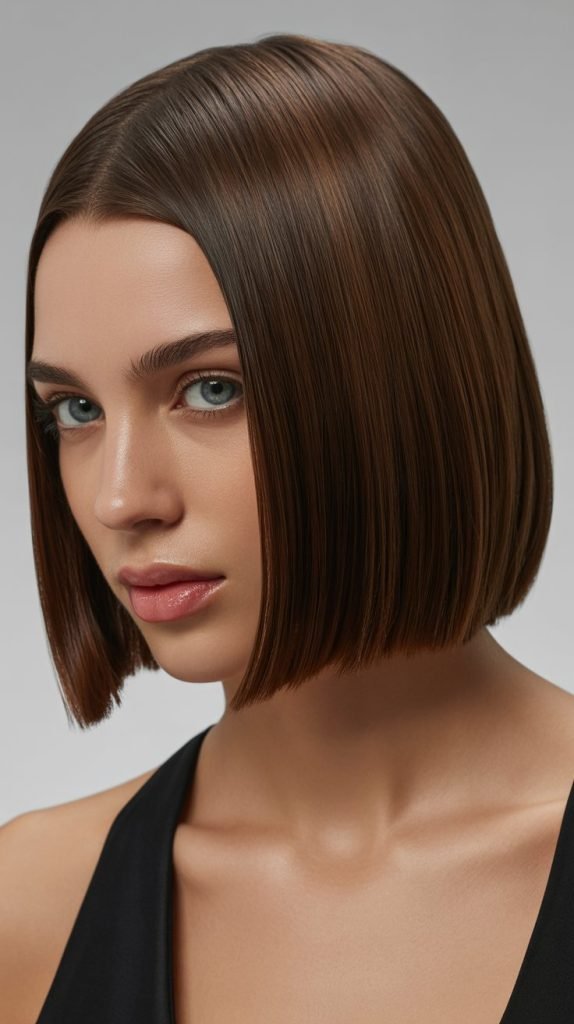 25. Sleek Straight Bob