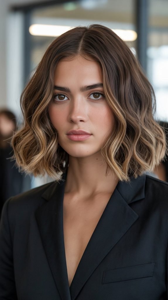23. Sleek-to-Wavy Graduated Bob
