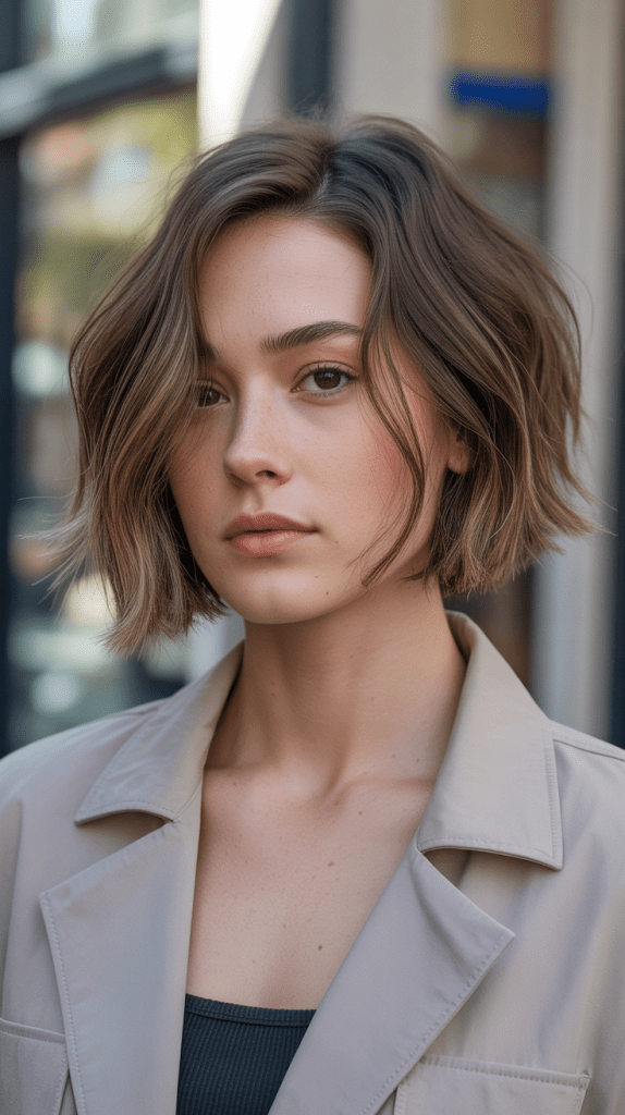 Choppy Bob for Square Faces