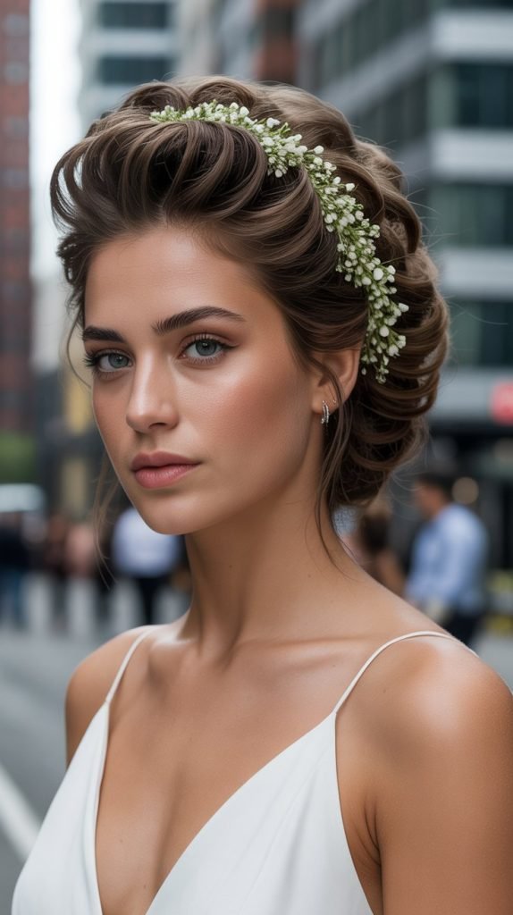 Faux Hawk with Floral Details