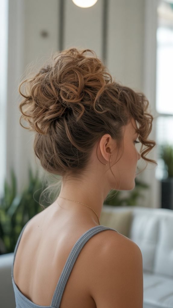 19. Curly Sock Bun