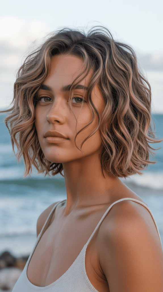 Wavy French Bob with Sea Salt Texture