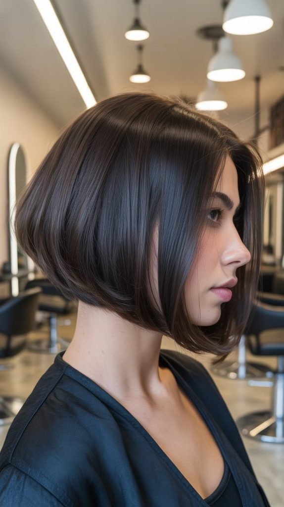 Angled Long Bob (A-Line Bob)