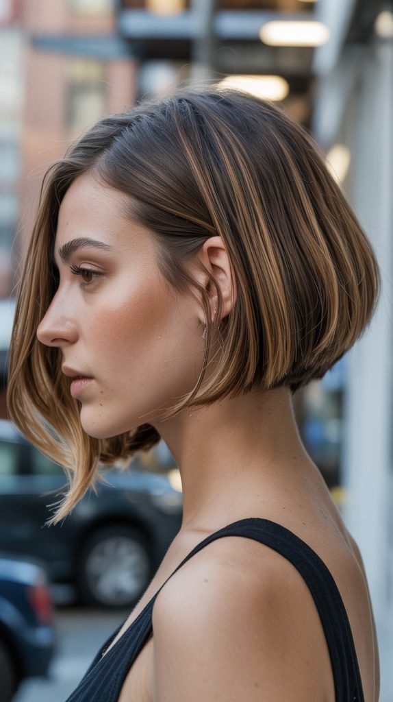 3. Angled Long Bob (A-Line Bob)