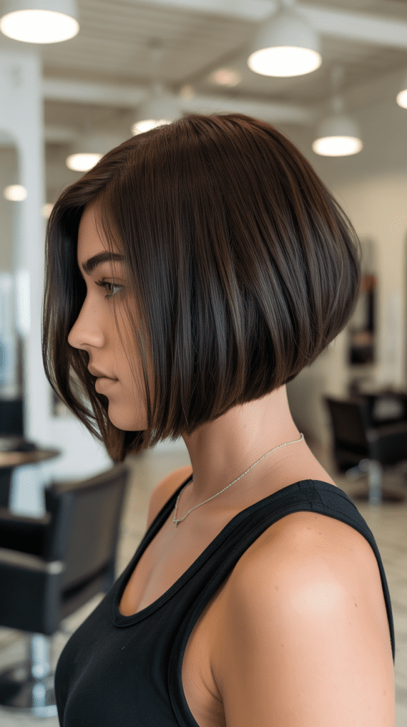 Angled Long Bob (A-Line Bob)