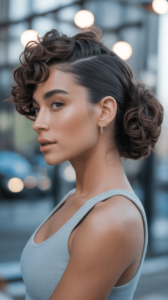  The Asymmetrical Side Bun