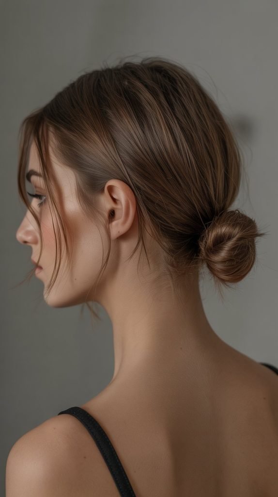 13. Asymmetrical Low Bun