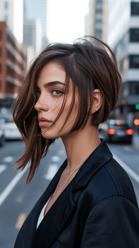 Asymmetrical Long Bob