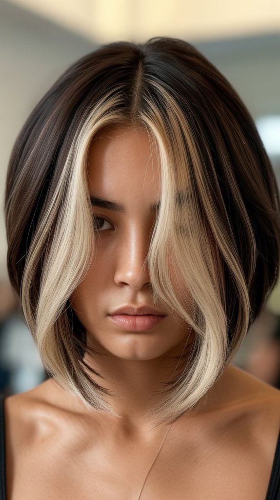 . Inverted Bob with Highlighted Front Pieces