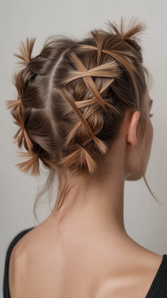 20. Criss-Cross Updo