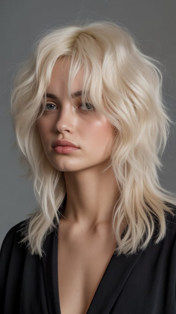 3. Ash Blonde Bob with Textured Curtain Bangs