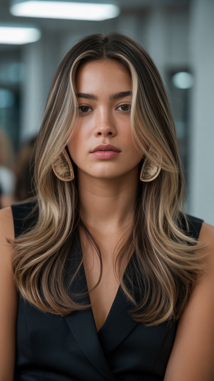 27 Stunning Brunette with Highlights and Lowlights Ideas