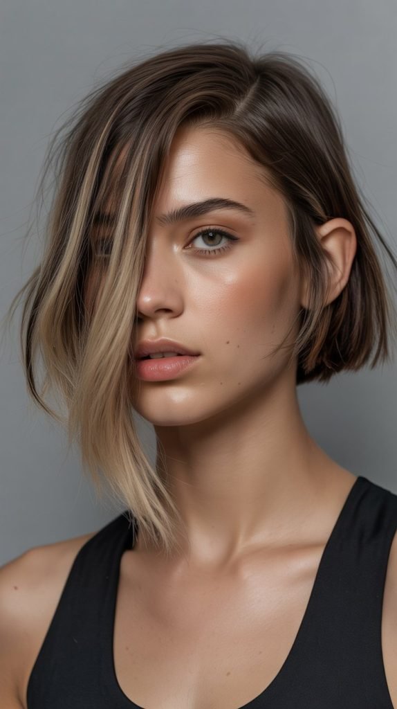6. Asymmetrical Long Bob
