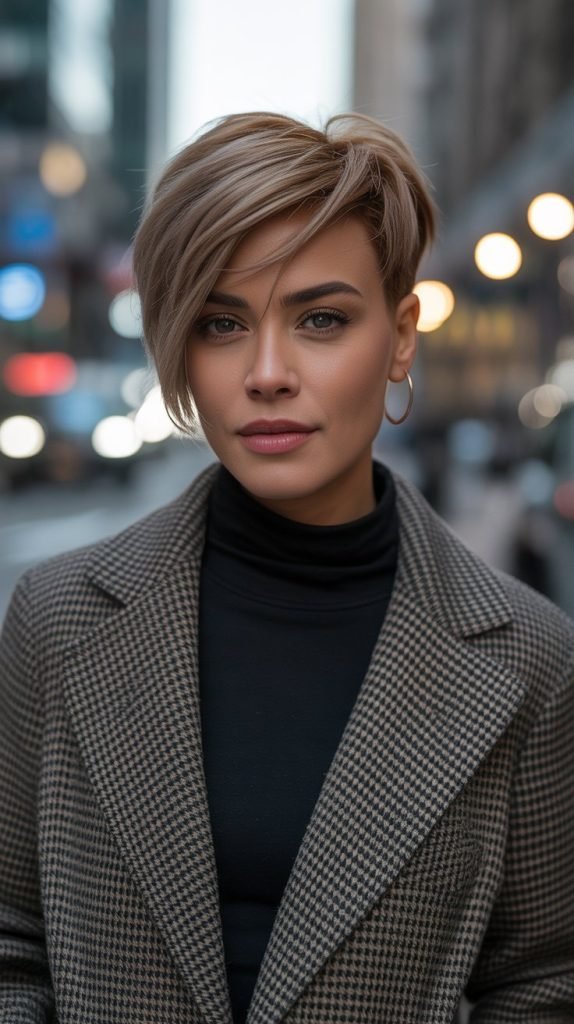 . Asymmetrical Pixie Cut