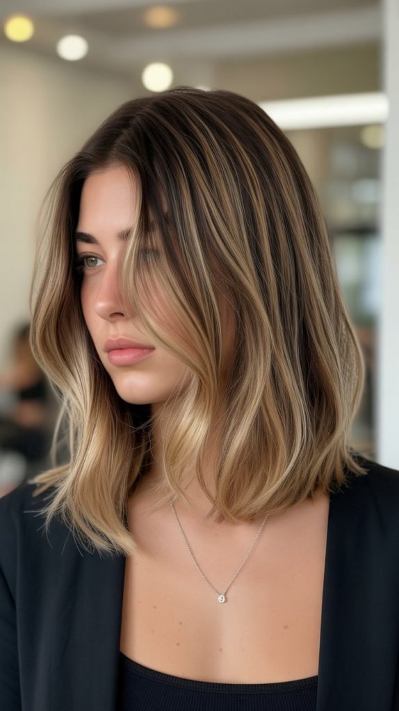 12. Balayage Long Bob