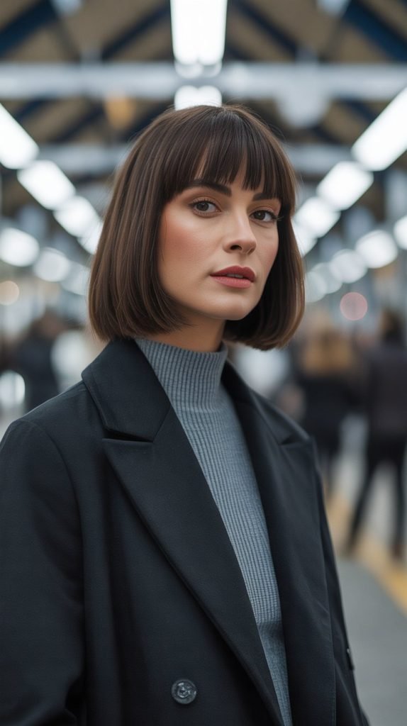  Angled Bob with Shorter Back