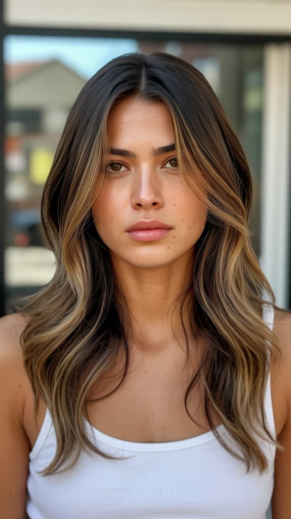 Caramel Foilayage Technique