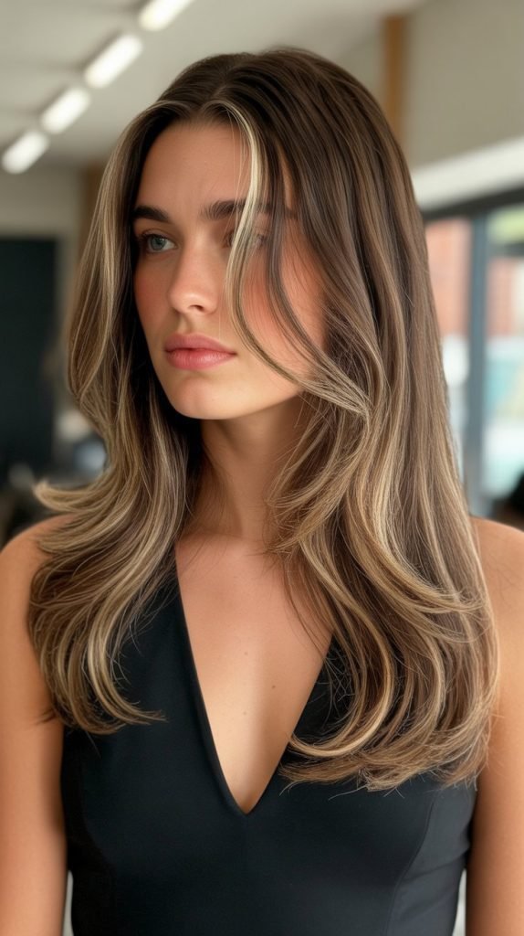 Ribbon Highlights with Prominent Money Piece