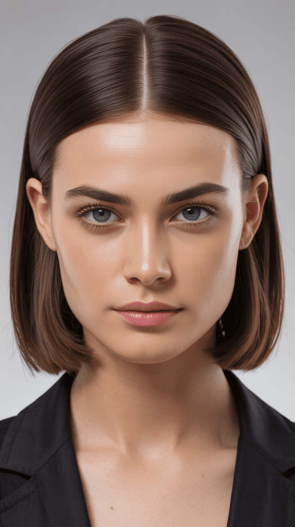 Center Part Slick Bob