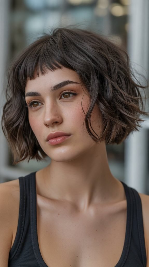 Choppy Bob with Micro Bangs