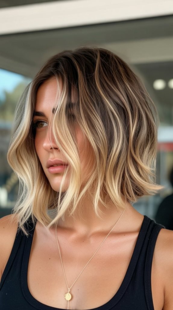 Choppy Bob with Balayage