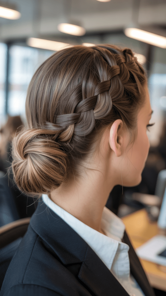 The Low Braided Bun