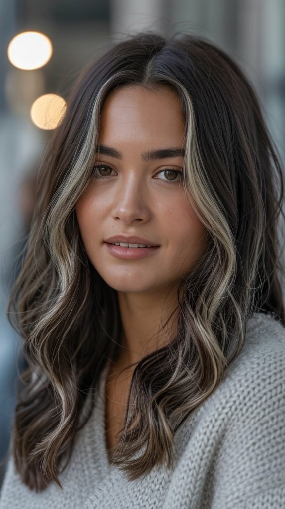 4. Subtle Ash-Blonde Face-Framing