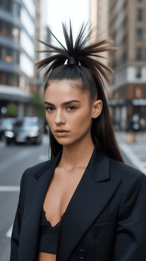 The Slicked Ponytail with Volume