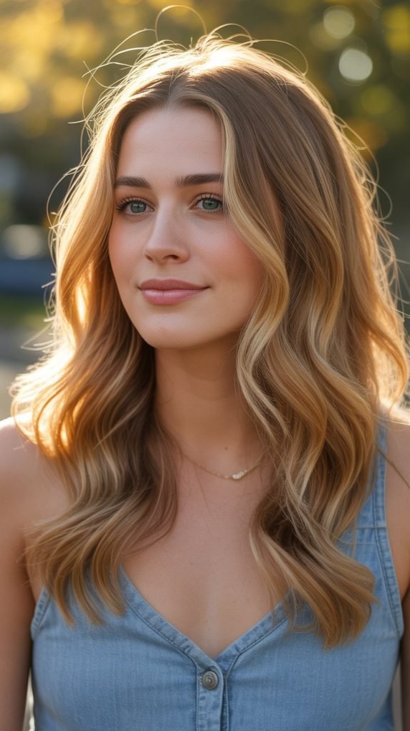  Wheat Blonde with Amber Lowlights