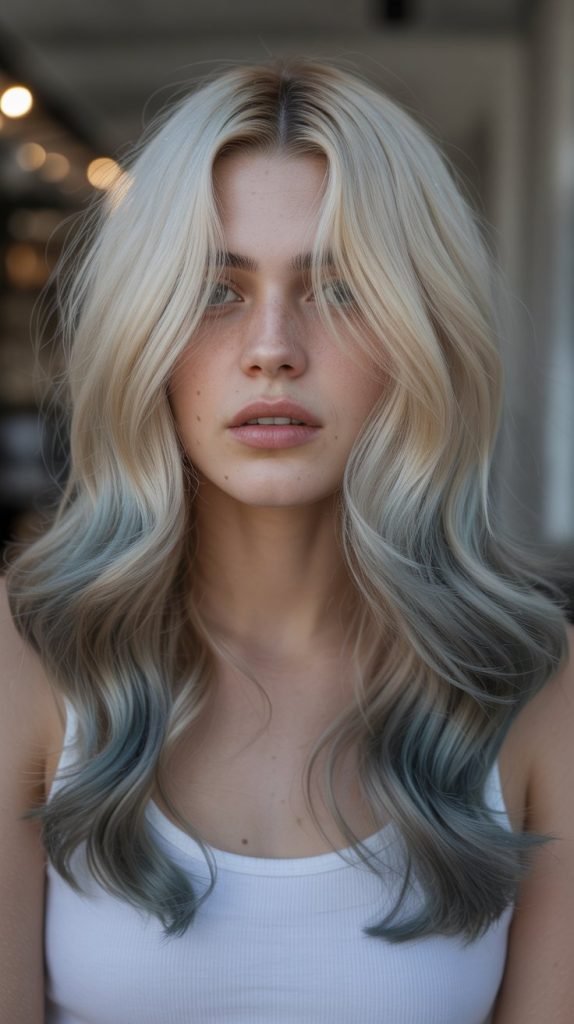 Moonstone Blonde with Slate Lowlights