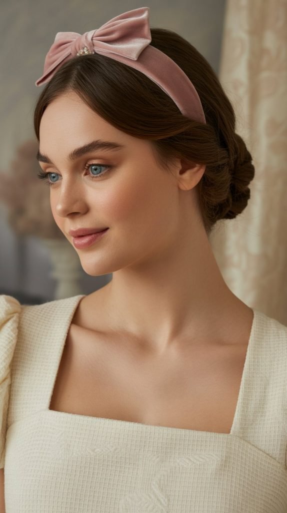 17. Gibson Tuck with Velvet Bow Headband